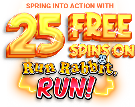 Yoju 25 Free Spins on Run Rabbit, Run